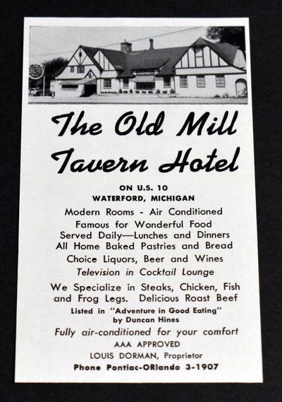 Cascade Motel (Olde Mill Inn on the Lake) - Print Ad (newer photo)